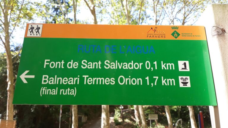 Enselva't. Ruta de l'aigua. Tram 1. (Santa Coloma de Farners)