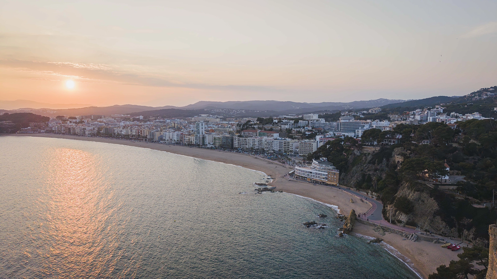 Enselva't. Panoràmica de Lloret de Mar.