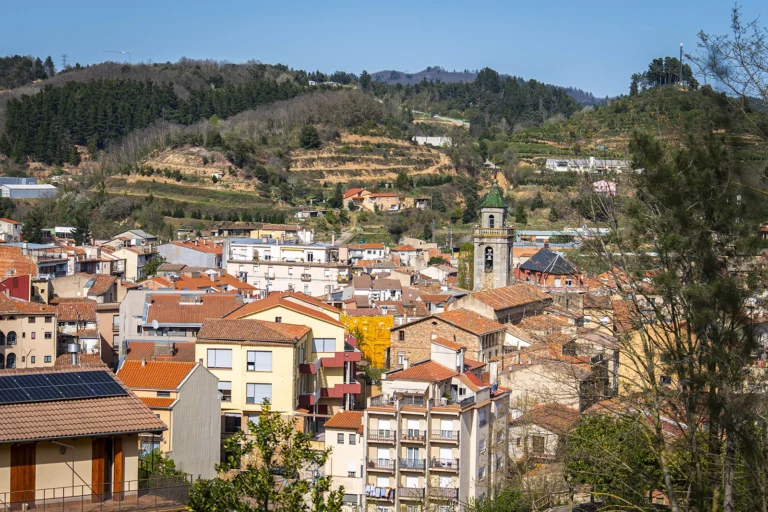 Ensélvate. Panorámica Sant Hilari Sacalm.