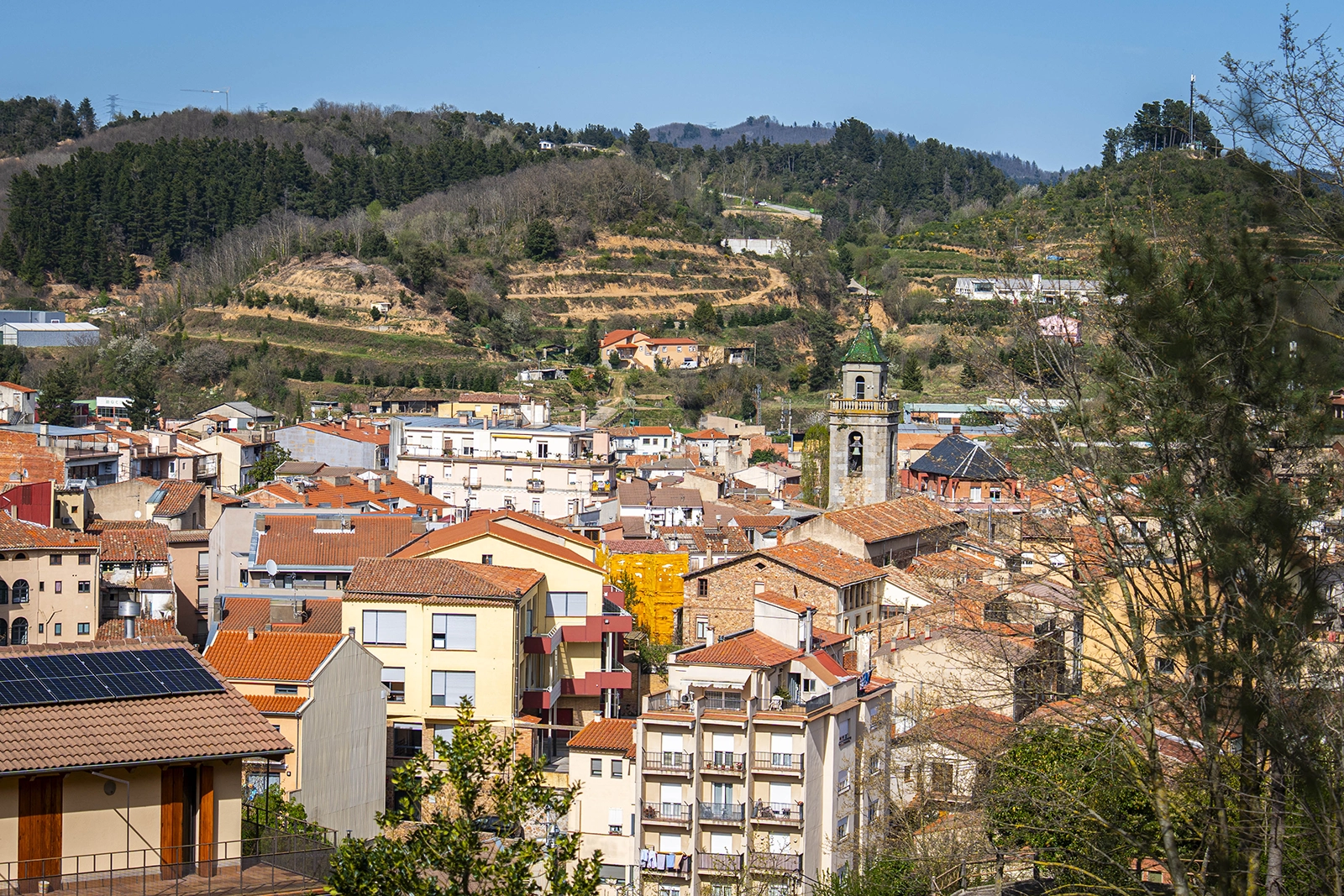 Enselva't. Panoràmica Sant Hilari Sacalm.