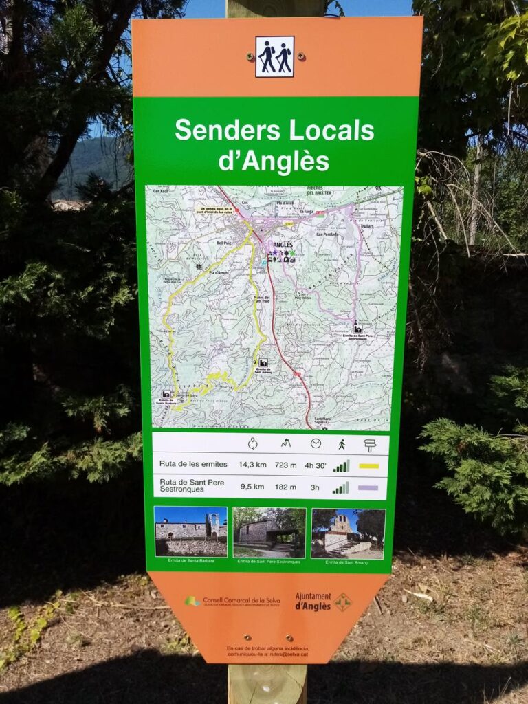 Enselva't. Ruta de Sant Pere Sestronques. Anglès.