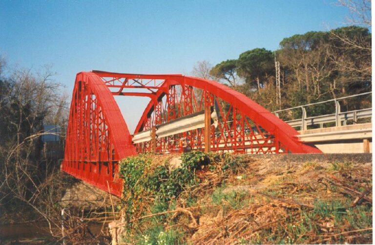 Enselva't. Pont de la Riera de Santa Coloma. Santa Coloma de Farners.