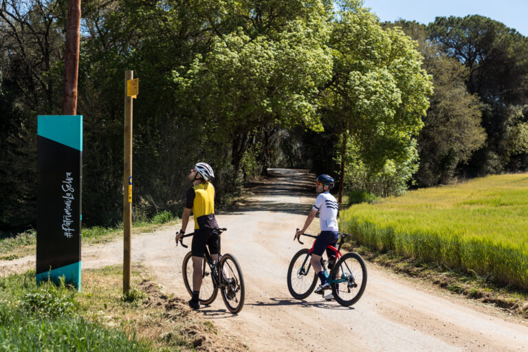 Foto: Jordi Rierola. Usuari de cicloturisme a Riudellots de la Selva.