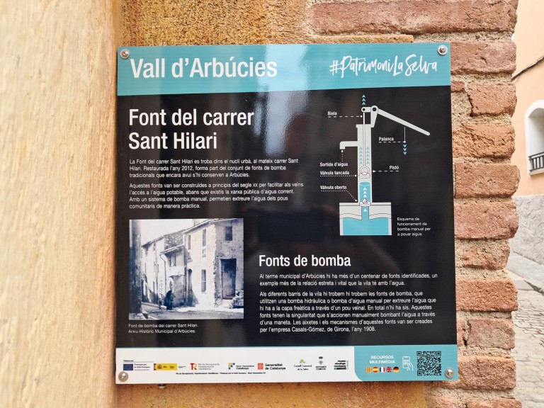 Enselva't. Fonts bomba carrer de Sant Hilari (Arbúcies)