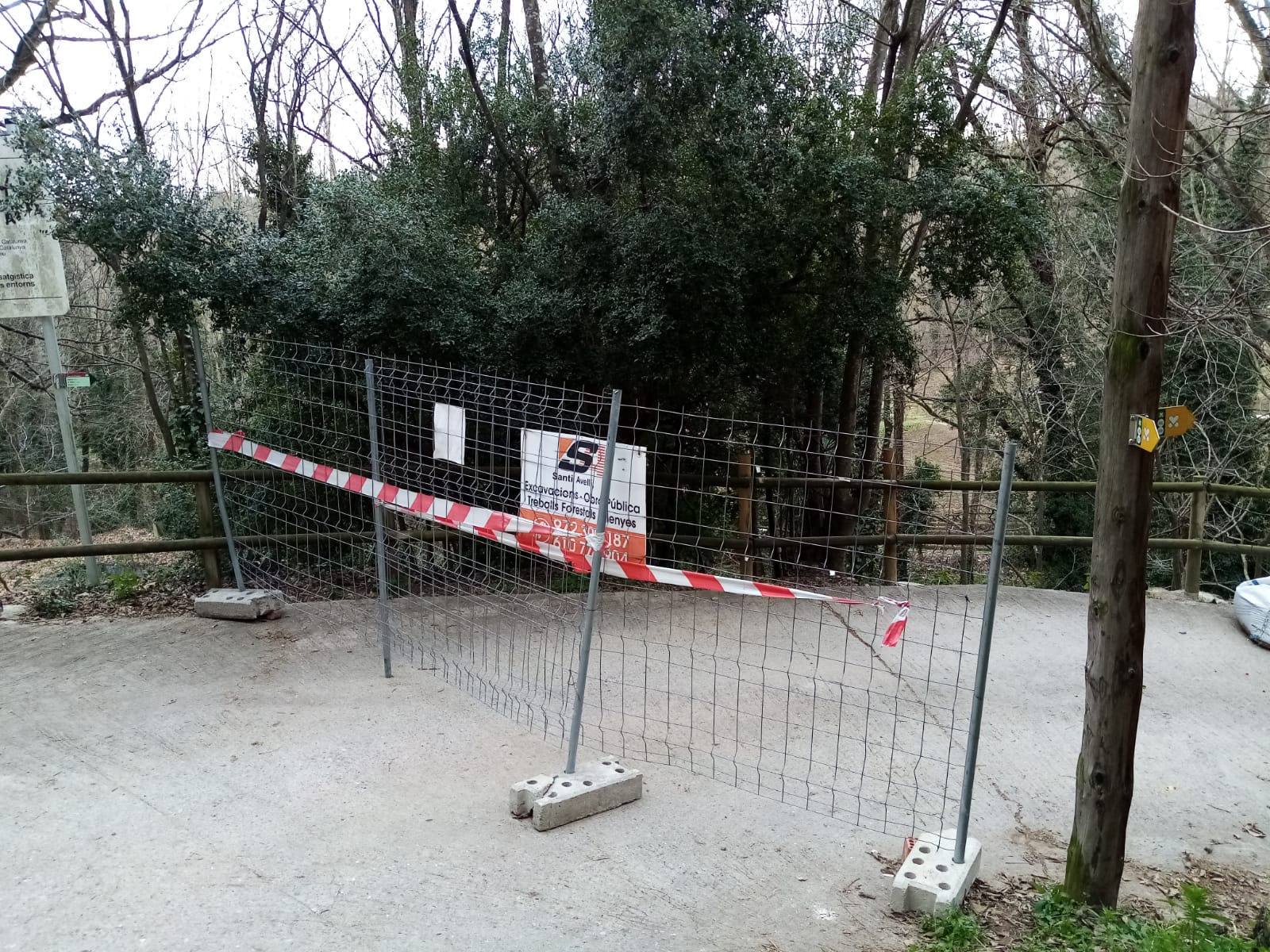 Foto: Consell Comarcal de la Selva. Actuacions de millora del camà del Molà a Hostalric.